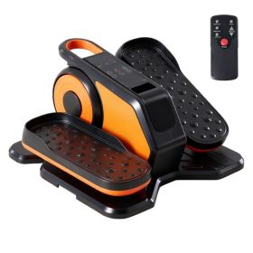 Compact Under-Desk Elliptical -- Quiet Mini Pedal Exerciser With Adjustable Speed And LED Display (Option: Orange)